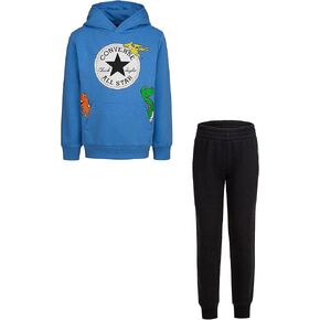 Converse Baby Boy's Dino Pullover Joggers Set (Toddler) Black 2T Toddler in Saudi Arabia