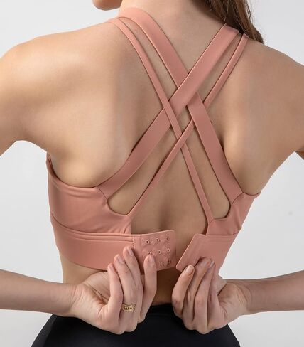 Sports Criss Cross Back Strap Bras for Women, Comfort Support Bra in Saudi Arabia