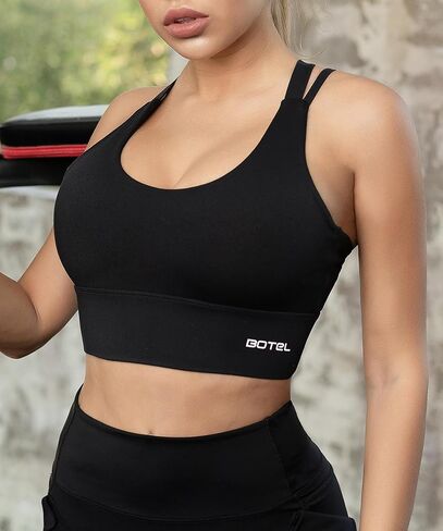 Sports Criss Cross Back Strap Bras for Women, Comfort Support Bra in Saudi Arabia