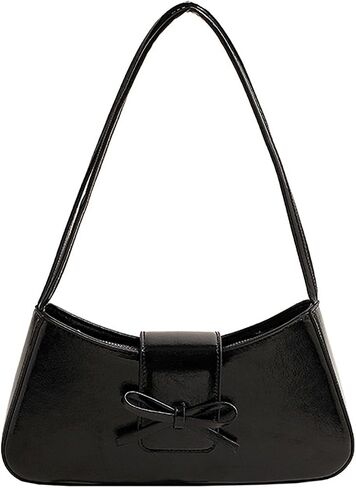 Shoulder Bags for Women Trendy Coquette Bow Purse Shoulder Purse Y2K Purse PU Leather Bow Bag Purse Hobo Handbag in Saudi Arabia