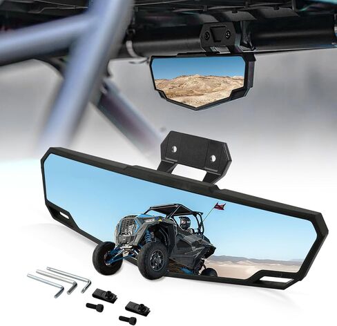 PACEWALKER UTV Center Rear View Mirror for Polaris RZR PRO XP/RZR PRO R 2020-2023 PRO XP Convex Interior Rearview Mirror with High Definition Clarity for RZR PRO XP 4 LE/RZR PRO R 2020-2024#2883763 in Saudi Arabia