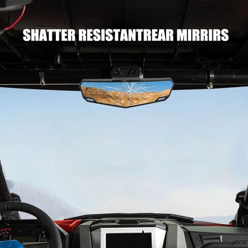 PACEWALKER UTV Center Rear View Mirror for Polaris RZR PRO XP/RZR PRO R 2020-2023 PRO XP Convex Interior Rearview Mirror with High Definition Clarity for RZR PRO XP 4 LE/RZR PRO R 2020-2024#2883763 in Saudi Arabia