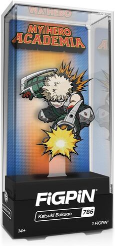 FiGPiN My Hero Academia: Katsuki Bakugo #786 Glitter Gamestop حصريًا - دبوس قابل للتجميع، شفاف in Kuwait
