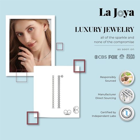 Dangling Diamond Earrings for Women | 10K Solid Gold Lab Grown Diamond Earrings | Ideal Gift for Her in Saudi Arabia