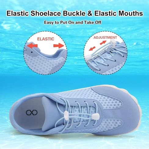 XIHALOOK Water Hiking Shoes for Women Men Barefoot Wide Toe Minimalist Shoes for Beach Swim River Pool Lake Surfing Training in Kuwait