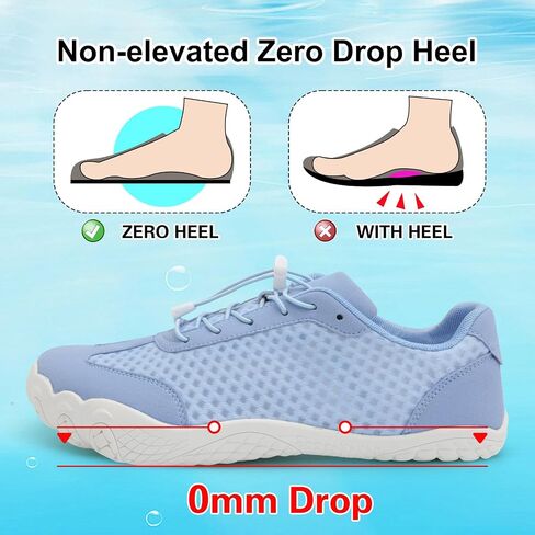 XIHALOOK Water Hiking Shoes for Women Men Barefoot Wide Toe Minimalist Shoes for Beach Swim River Pool Lake Surfing Training in Kuwait