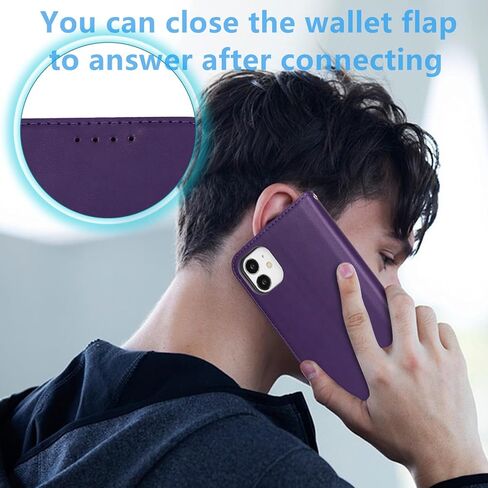 Jaorty iPhone 11 Wallet Case with RFID Blocking Card Holder,Premium PU Leather Double Magnetic Buttons Stand Flip Wrist Lanyard Strap Back Cover for iPhone 11 6.1 Inch,Green in Saudi Arabia