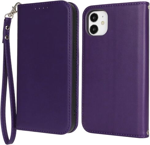 Jaorty iPhone 11 Wallet Case with RFID Blocking Card Holder,Premium PU Leather Double Magnetic Buttons Stand Flip Wrist Lanyard Strap Back Cover for iPhone 11 6.1 Inch,Green in Saudi Arabia