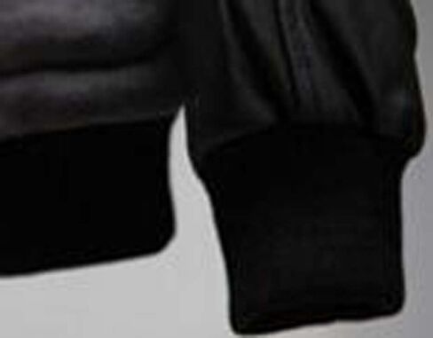 Men's Fashion Splicing Leather Sleeve Baseball Varsity Bomber Jacket in Saudi Arabia