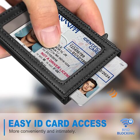 محفظة Airtag للرجال، محفظة رفيعة منبثقة لبطاقات الائتمان RFID بلوك للرجال مع صندوق هدايا in Saudi Arabia