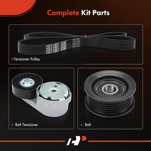 A-Premium Engine Serpentine Belt Drive Kit Compatible with Dodge Grand Caravan 2011-2016, Journey 2013-2019, Avenger 2013-2014 & Chrysler Town & Country 2011-2016, 200 2012-2014 & Ram C/V 2012-2015 in Saudi Arabia