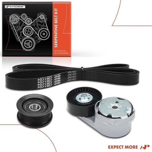A-Premium Engine Serpentine Belt Drive Kit Compatible with Dodge Grand Caravan 2011-2016, Journey 2013-2019, Avenger 2013-2014 & Chrysler Town & Country 2011-2016, 200 2012-2014 & Ram C/V 2012-2015 in Saudi Arabia