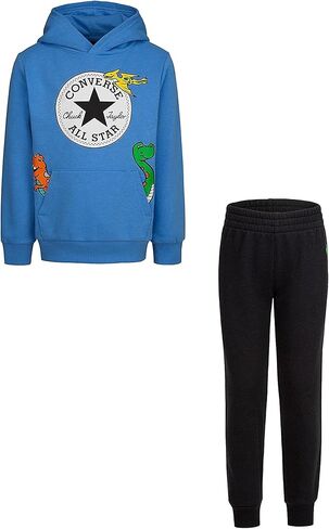 طقم بلوفر دينو للركض من كونفيرس بيبي بوي (طفل صغير) أسود 2T للأطفال الصغار in Saudi Arabia