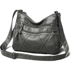 Gladdon Small Crossbody Bags for Women Shoulder Purses Retro Leather Cross Body Bag Lightweight Pocketbooks Purse Ladies