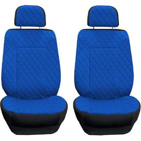 TLH Prestige 79 Diamond Stitch Black Neosupreme Car Seat Cushions, Two Pack Seat Covers for Cars Trucks SUV, Water Resistant Car Seat Cushion, Interior Accessories, Universal Fit Car Seat Protector