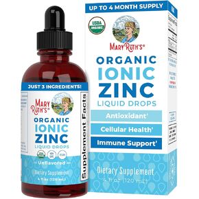 Zinc Supplements for Immune Support | Ionic Zinc for Kids & Adults | Liquid Zinc Supplement | 40 Day Supply | Zinc Sulfate | Skin Care Supplement | Vegan | Gluten Free | Glycerin Based | 4 oz