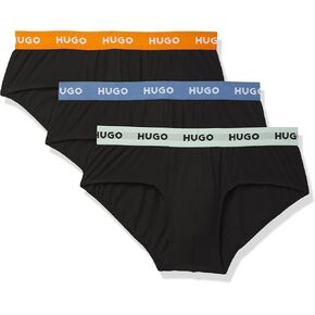 HUGO Men's 3 Pack Stretch Cotton Hip Brief