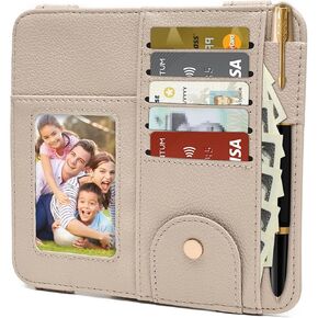 Visor Organizer, Black Sunglass Holder For Car, Sunvisor Organizers with Multiple Pockets and Picture Frame, Essential Car Interior Accessories for Women and Men