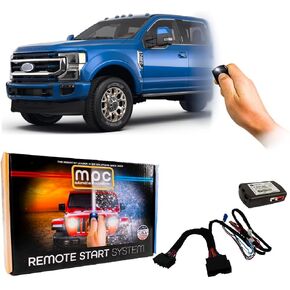 MPC Plug N Play Remote Starter Compatible with 2020-2022 Ford F-250 Super Duty |Gas| |Key to Start| |NO HONK-Lock-Unlock-Lock| with T-Harness OEM Key Fob Activated