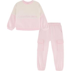 Calvin Klein girls 2pc Fleece Jog Set
