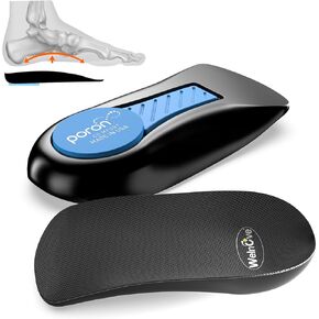 Heel Cushion Cups with Arch Support - (FSA or HSA eligible) Welnove Gel Heel Cushion for Plantar Fasciitis Relief, Heel Pain, Achilles Tendonitis, Heel Spur, Heel Support for Women 9.5-13 & Men 8.5-12