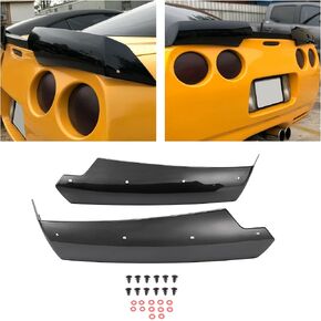 Kojem Stage 2 Rear Spoiler Winglet Upgrade Part Compatible with 2015-2019 Chevy Chevrolet C7 Corvette Z06 & Grand Sport Rear Trunk Lid Wing Spoiler Side Winglets Pair