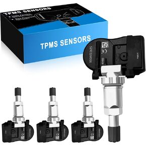 Upgraded F2GZ1A189A TPMS Sensor Fit for:-Ford F150 Explorer Fusion Edge for:-Mustang Ranger for:-Lincoln MKZ MKX Continental 2016-2021 Tire Pressure Monitoring F2GZ-1A189-A Black (Set of 4)