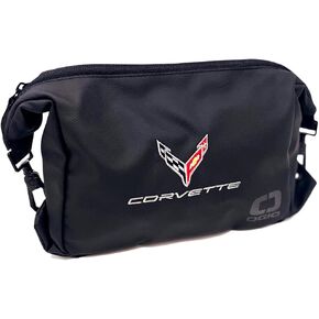 C8 Corvette Toiletry Ammenity Travel Bag - Cargo Organizer Storage/Commuter Utility Pouch (Black)