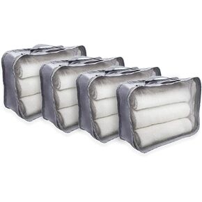 Rolling Nomad Multi-Purpose Packing Cubes, Travel Luggage Organizers, Lightweight & Breathable, Expandable/Compression Bags for Clothes