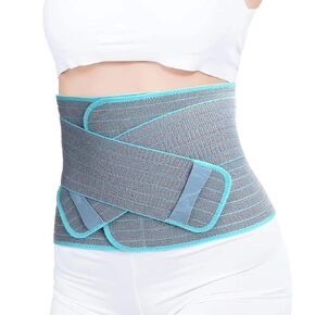 Abdominal Binder Post Surgery Tummy Tuck - Postpartum Belly Band Wrap | Post C Section Belly Binder Recovery | Stomach Compression Hernia Belt For Men or Women After Pregnancy, Hysterectomy