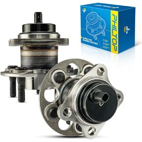 PHILTOP 512425 Rear Wheel Bearing Fit for Scion xD 2008-2014, 5 Lugs Wheel Hub Assembly W/ABS