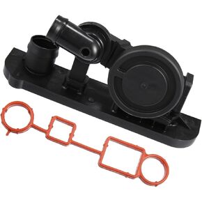 Motoforti 06F129101R Engine Crankcase Vent Valve Ventilation PCV Pressure Control Valve with Seal for Audi A3 A4 2.0L for Volkswagen Golf Jetta Passat Long-Lasting