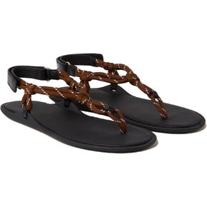 Rope Flip Flop Sandals for Women Adjustable T Strap Slip on Comfortable Thong Sandals Women Dressy