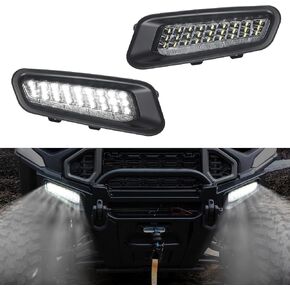 LED Front Bumper Lights Compatible with 2024 2025 Polaris Ranger XD 1500 Accessories Front Accent Lights Front Brush Guard Auxiliary DRL for Ranger CREW XD 1500 Replacement for 2889767