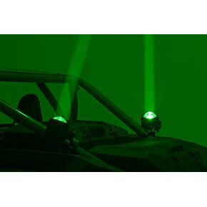 Rough Country UTV Laser Whip Light Kit – Dual 20W RGBW LEDs with High-Intensity Focused Beam for Maximum Visibility in Adverse Conditions, 2400 Lumens, Remote Control