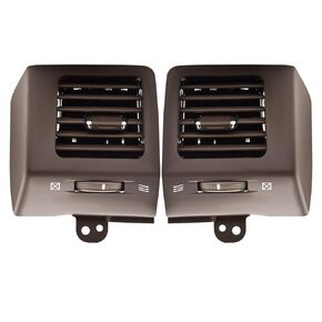 Car Dashboard Air Conditioning Vent Outlet Compatible with Toyota Land Cruiser Prado LC120 / Lexus GX470 2003-2009 Replaces 5566060140 556606015, Pair Side Air Vent Gray