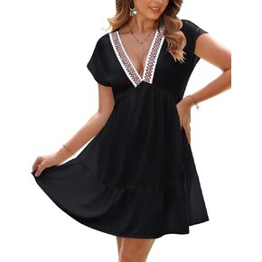 BMJL Womens Swimsuit Coverup Beach Holiday Dress Vacation Outfits Cruise Swimwear Midi Bathing Suits Cover Up