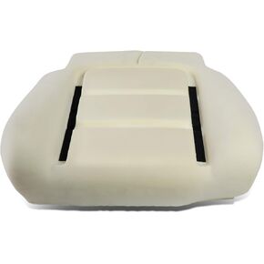 DNA Motoring ZTL-Y-0035 Front Driver Side Bucket Seat Bottom Lower Cushion Pad Upgrade, White