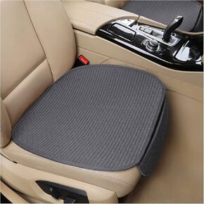 AICEL Car Seat Covers Cushion Pad, 2PCS Auto Front Seat Protector Mat, Breathable Anti-Slip Comfortable for Office and Home, Vehicle Winter Summer Accessories Fit Most Truck, SUV, Van (Beige)