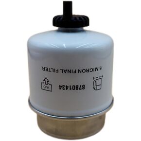 87801434 Secondary Fuel Water Separator with Drain fits Compatible with Ford 345D 445D 545D 3930 New Holland LS180 LX885 L865 LX985