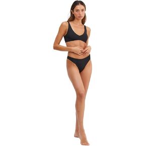 Gottex Au Naturel Golden Hour Women's Solid Must Have Swimwear V Neck Bikini Bra with U Back Swim Essential