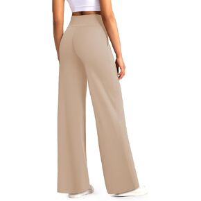 we fleece Wide Leg Pants Woman High Waist Yoga Pants with Pockets Casual Lounge Loose Dress Petitel Palazzo Sweatpants Pants