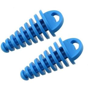 Muffler Pipe Exhaust Wash Plug for 80cc 125cc 150cc 250cc 2-Stroke ATV Quad Pit Dirt Bike Scooter Moped Motorcycle (Pack of 2) (blue)