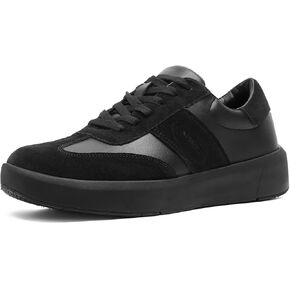 XPACS Men's Orthopedic Leather Dress Fashion Sneakers: Comfortable Plantar Fasciitis Arch Support Work Walking Shoes, Casual Business Tennis Orthotic Oxfords for Heel and Foot Pain Relief