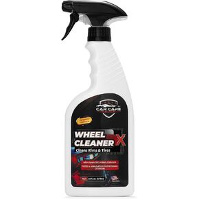 Wheel Cleaner X (16oz)-Non-Acid Tire Rim Cleaner, Brake Dust Cleaner, Rim Cleaner, Wheel Cleaner Spray-Ideal for Alloy, Aluminum, Chrome & Paint Rim Degreaser, Automotive Rim Shine