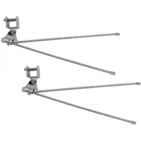 Performance PFM-541479 Vintage Style Curb Feelers, Metal Chrome, Set of 2