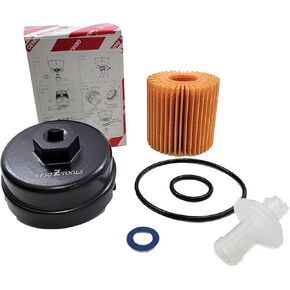 Genuine Oil Filter 04152-YZZA1 + APSG WRENCH | for 2.5 2.7, 3.5 Engines - Compatible with Camry RAV4 Highlander Sienna and More - Fits 64mm Cartridge Style Oil Filter Housings