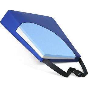 NYOrtho Wheelchair Gel Wedge Seat Cushions - Wedge-Shaped Gel-Foam Cushion for Wheelchairs, Office Chairs, Car Seats - Firm Foam Wedge with Quick Release Straps and Non-Slip Bottom - Made in USA