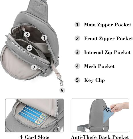 INICAT Crossbody Sling Bags Fanny Packs Purses Chest Bag for Women in Saudi Arabia
