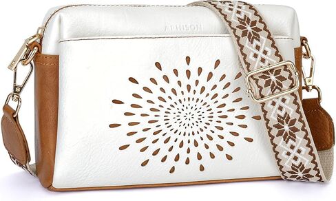 APHISON Small Crossbody Bags for Women, Triple Zip Crossbody Cell Phone Purse Shoulder Handbags with Adjustable Strap in Saudi Arabia